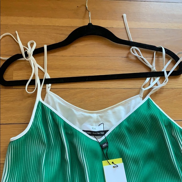 Karen Millen Two Tone Pleated Maxi Dress s 6 - Picture 12 of 14